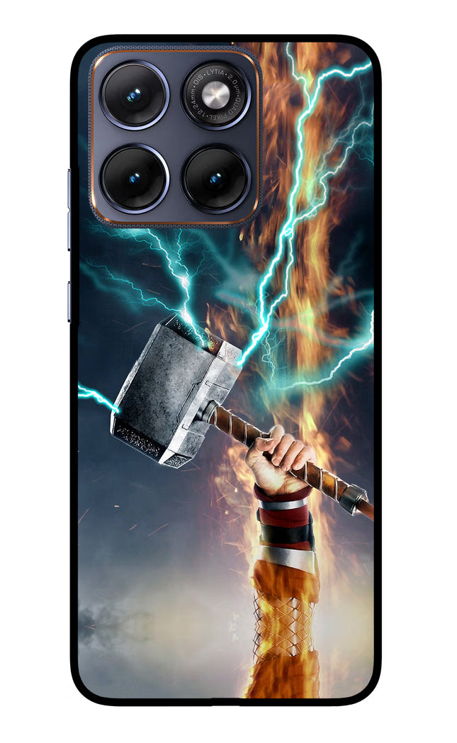 Thor Hammer Mjolnir Moto Edge 70 Fusion Glass Case