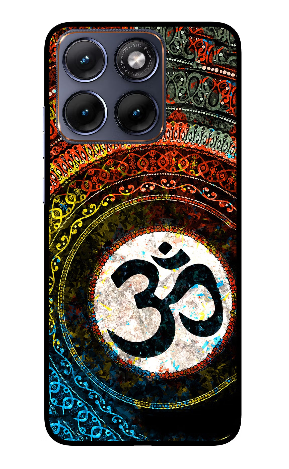 Om Cultural Moto Edge 70 Fusion Glass Case