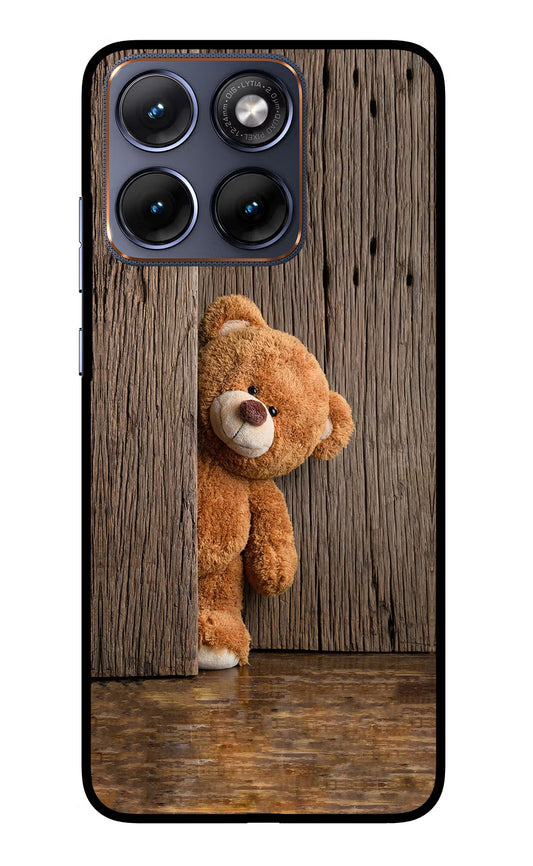Teddy Wooden Moto Edge 70 Fusion Glass Case