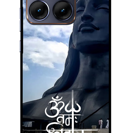 Om Namah Shivay Moto Edge 70 Fusion Glass Case