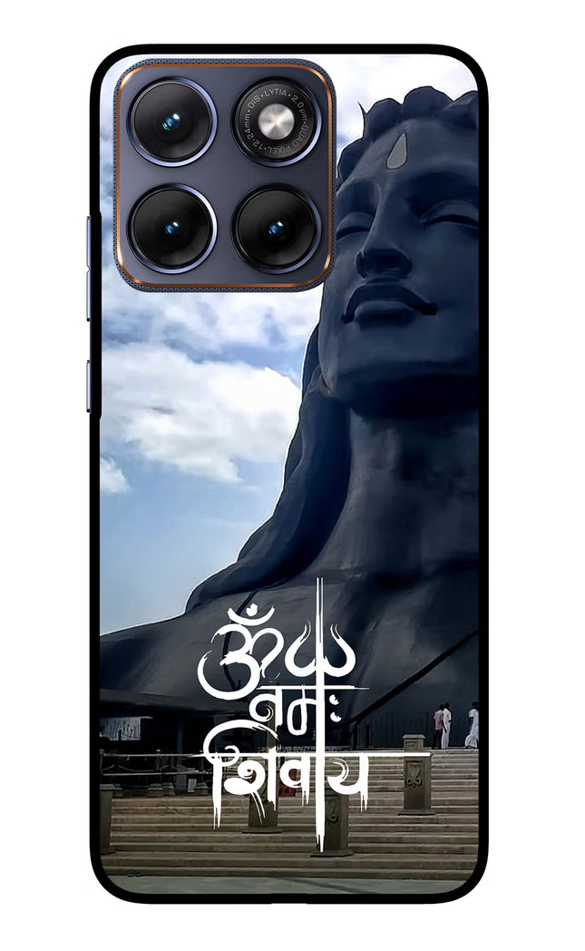 Om Namah Shivay Moto Edge 70 Fusion Glass Case