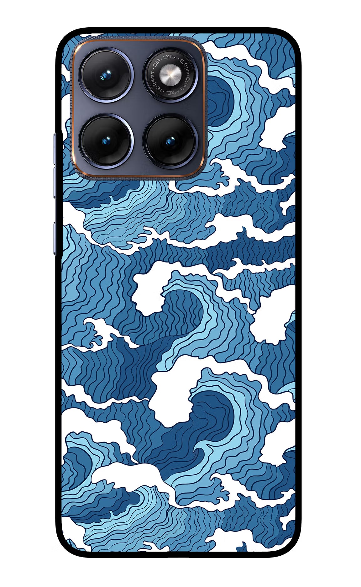 Blue Waves Moto Edge 70 Fusion Glass Case