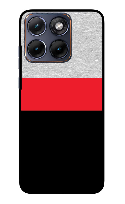 Tri Color Pattern Moto Edge 70 Fusion Glass Case