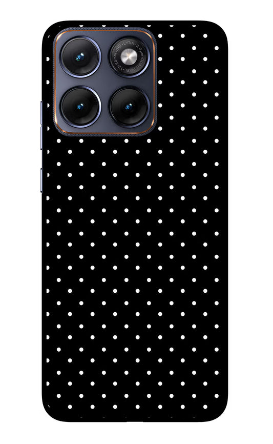 White Dots Moto Edge 70 Fusion Glass Case
