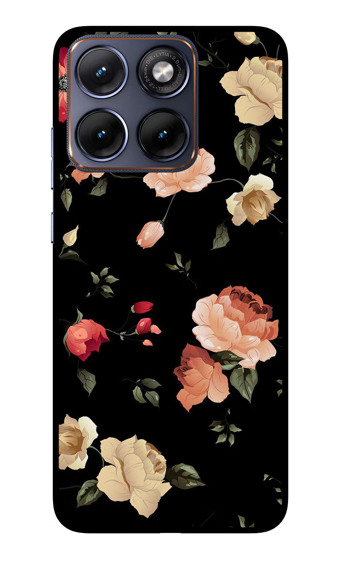 Flowers Moto Edge 70 Fusion Glass Case
