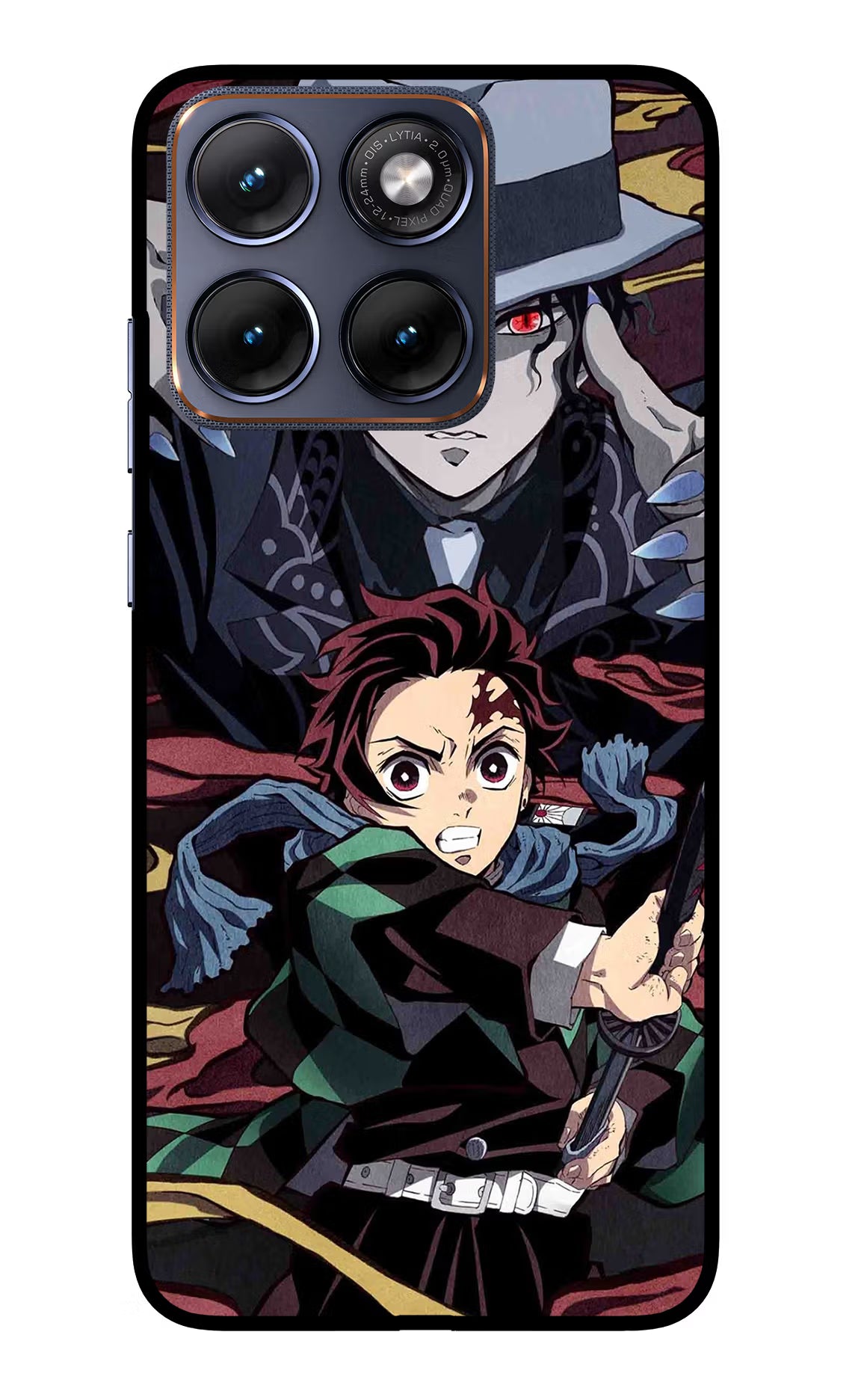 Demon Slayer Moto Edge 70 Fusion Glass Case Back Cover by Casekaro