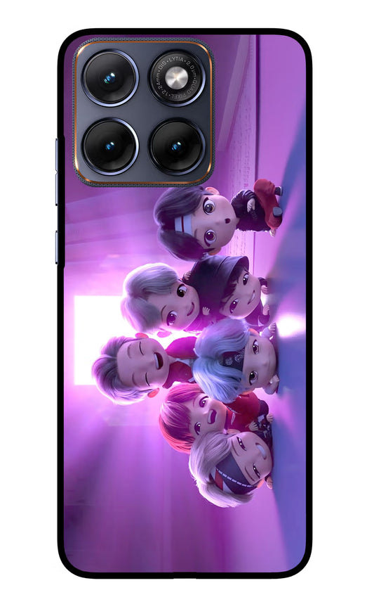 BTS Chibi Moto Edge 70 Fusion Glass Case