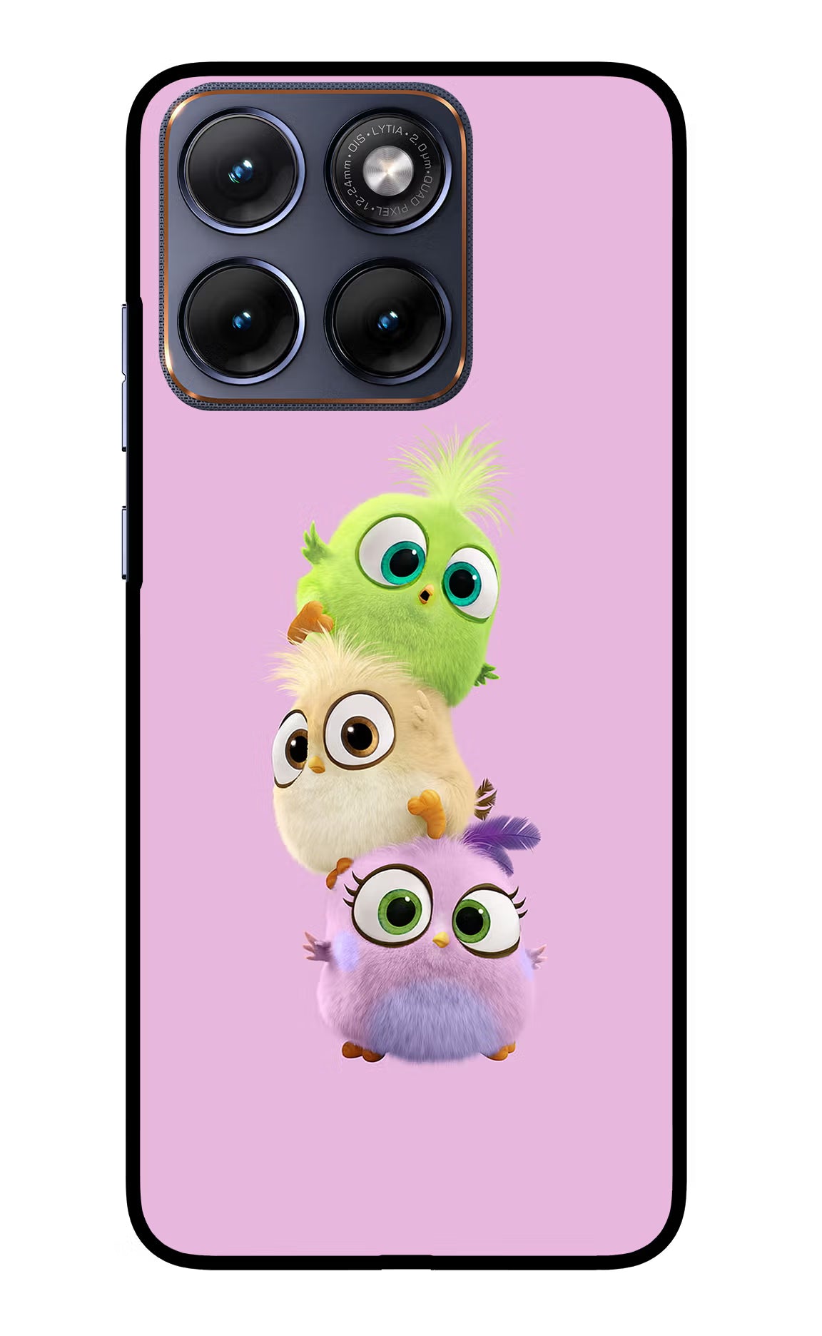 Cute Little Birds Moto Edge 70 Fusion Glass Case