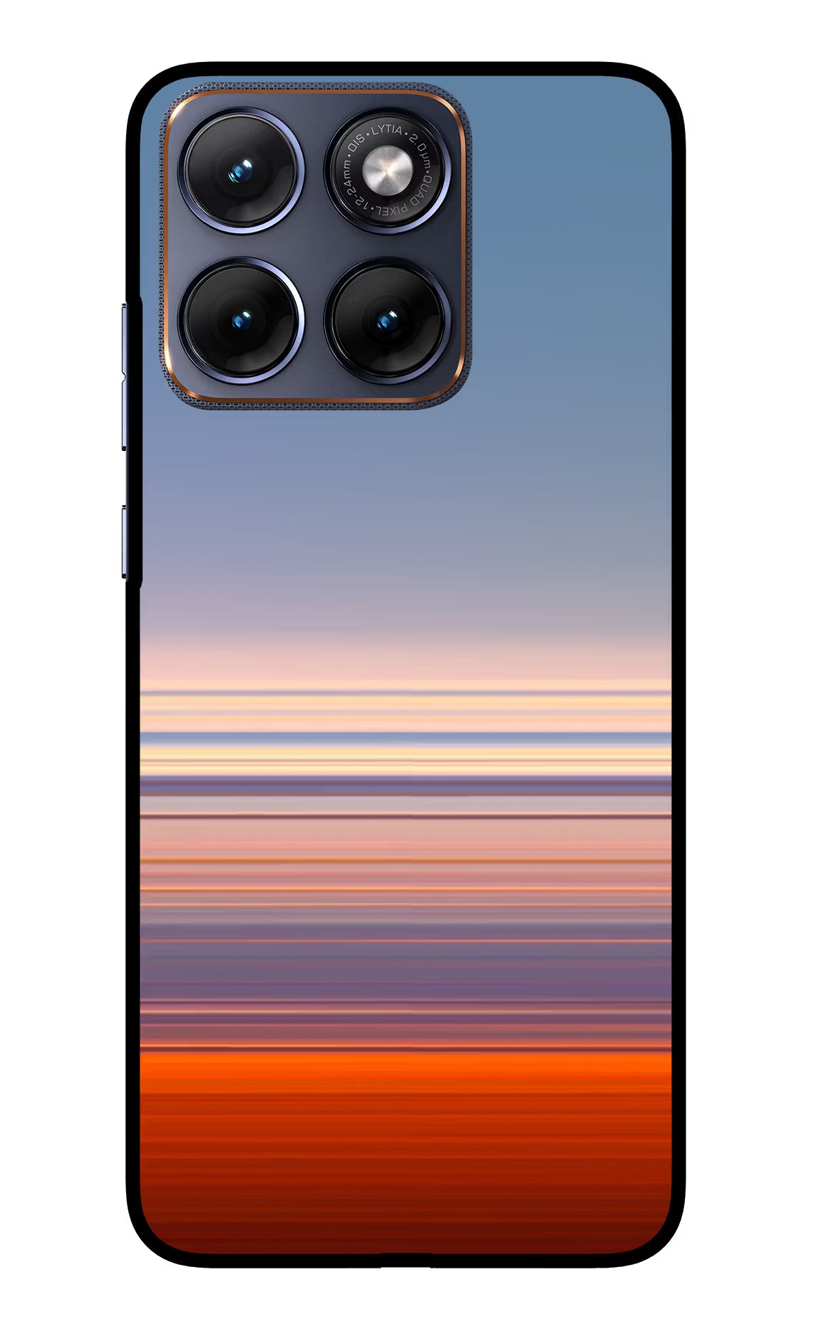 Morning Colors Moto Edge 70 Fusion Glass Case Back Cover by Casekaro