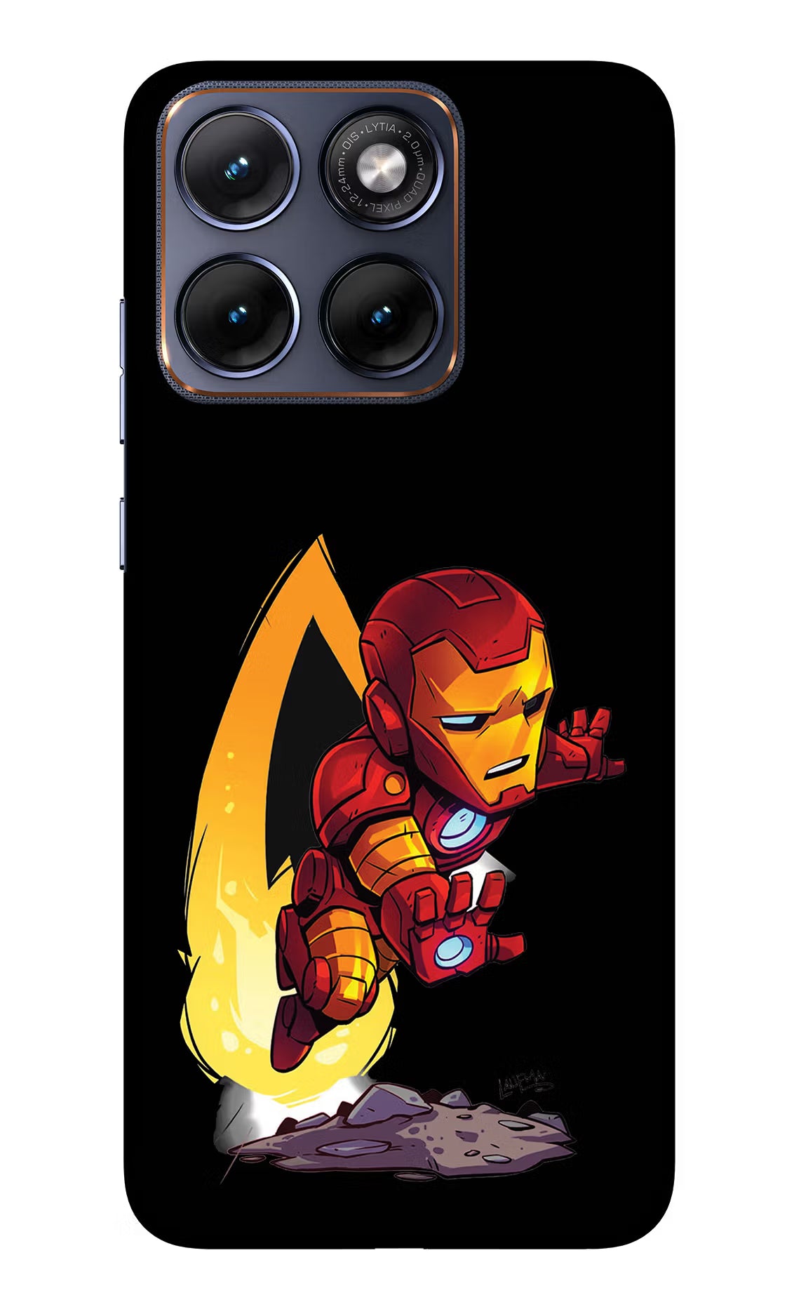 IronMan Moto Edge 70 Fusion Glass Case Back Cover by Casekaro