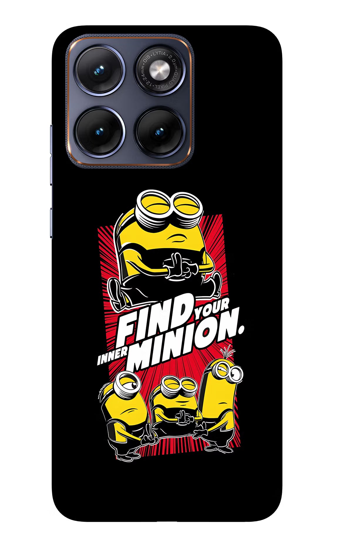 Find your inner Minion Moto Edge 70 Fusion Glass Case