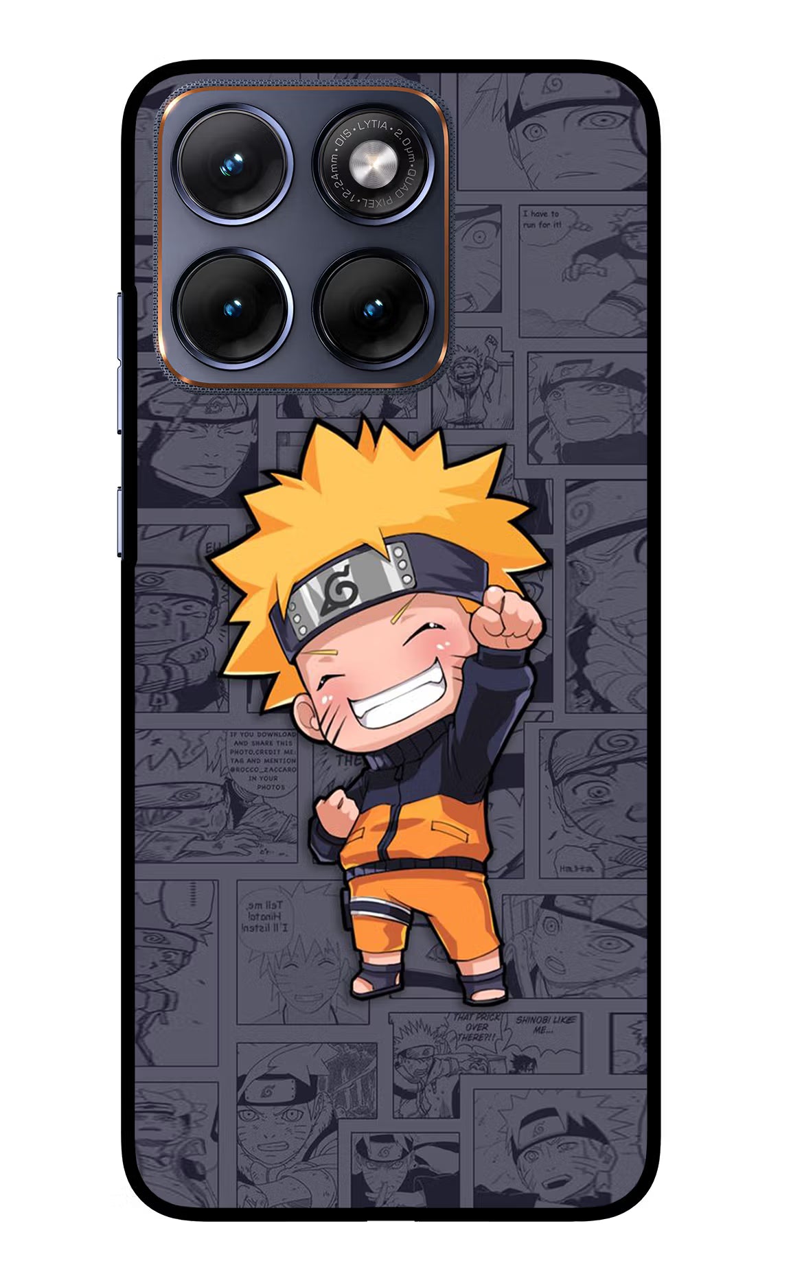 Chota Naruto Moto Edge 70 Fusion Glass Case Back Cover by Casekaro