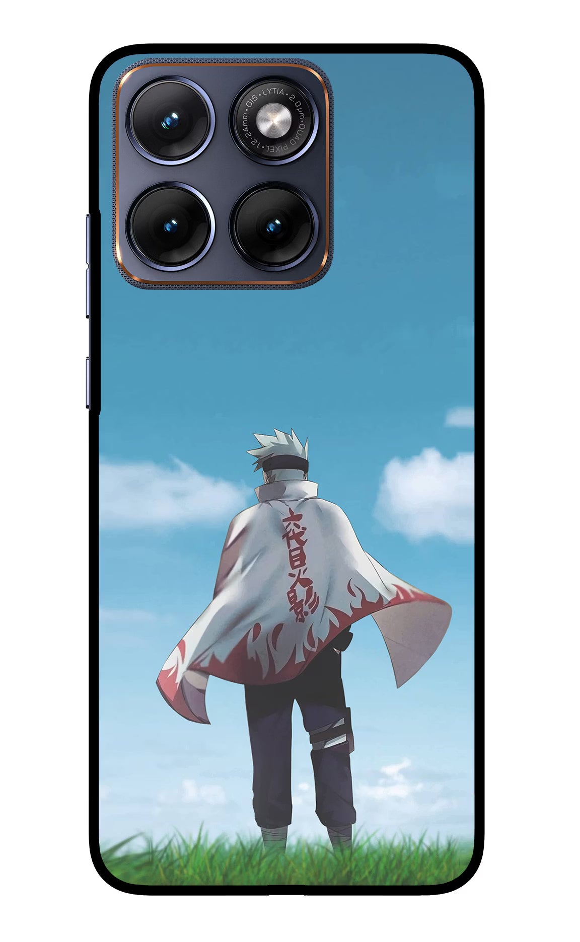 Kakashi Moto Edge 70 Fusion Glass Case Back Cover by Casekaro