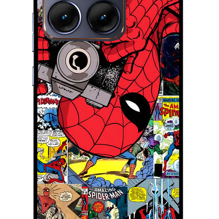 Spider Man Moto Edge 70 Fusion Glass Case