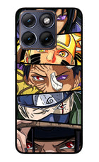 Naruto Character Moto Edge 70 Fusion Glass Case