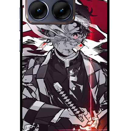 Demon Slayer Moto Edge 70 Fusion Glass Case