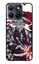 Demon Slayer Moto Edge 70 Fusion Glass Case