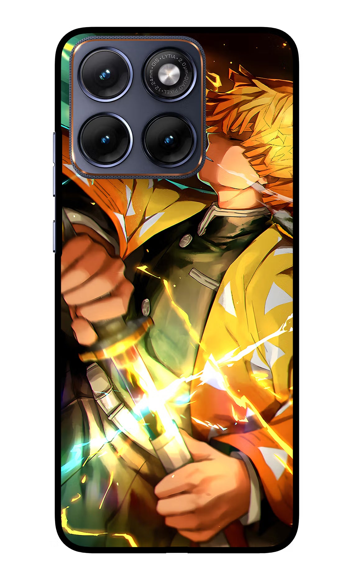 Demon Slayer Moto Edge 70 Fusion Glass Case Back Cover by Casekaro