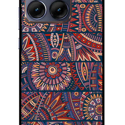 African Culture Design Moto Edge 70 Fusion Glass Case