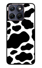 Cow Spots Moto Edge 70 Fusion Glass Case