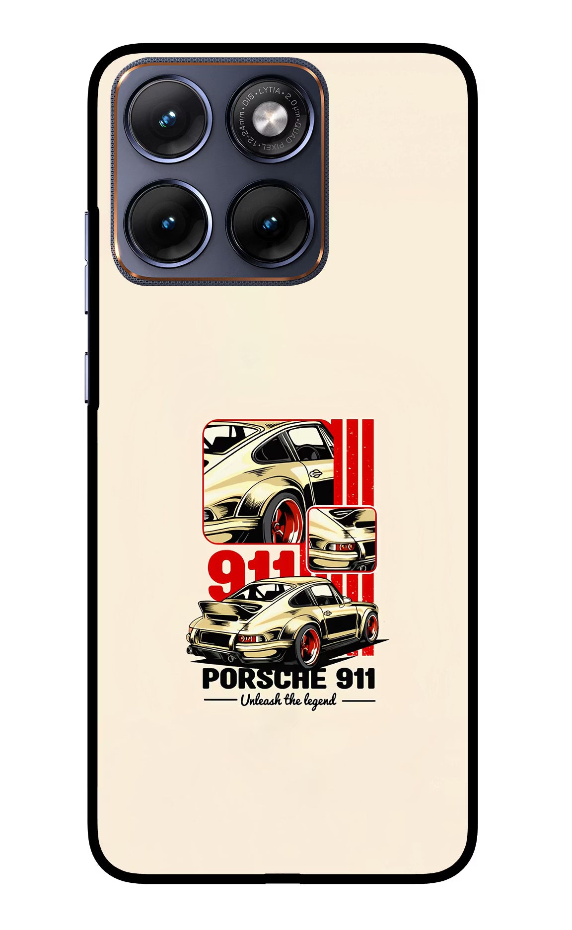 Classic Porsche 911 Moto Edge 70 Fusion Glass Case