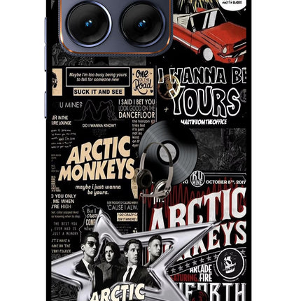 Arctic Monkeys Moto Edge 70 Fusion Glass Case