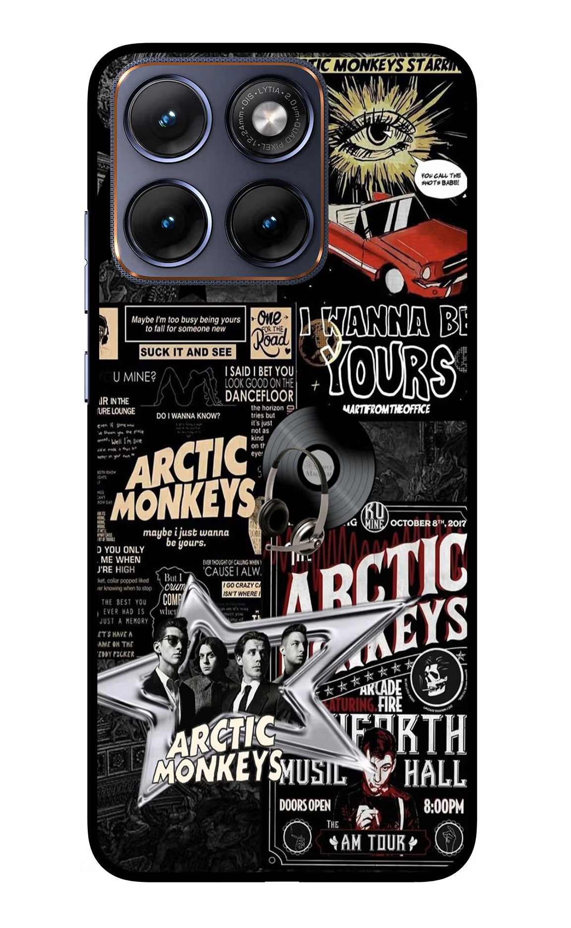 Arctic Monkeys Moto Edge 70 Fusion Glass Case Back Cover by Casekaro