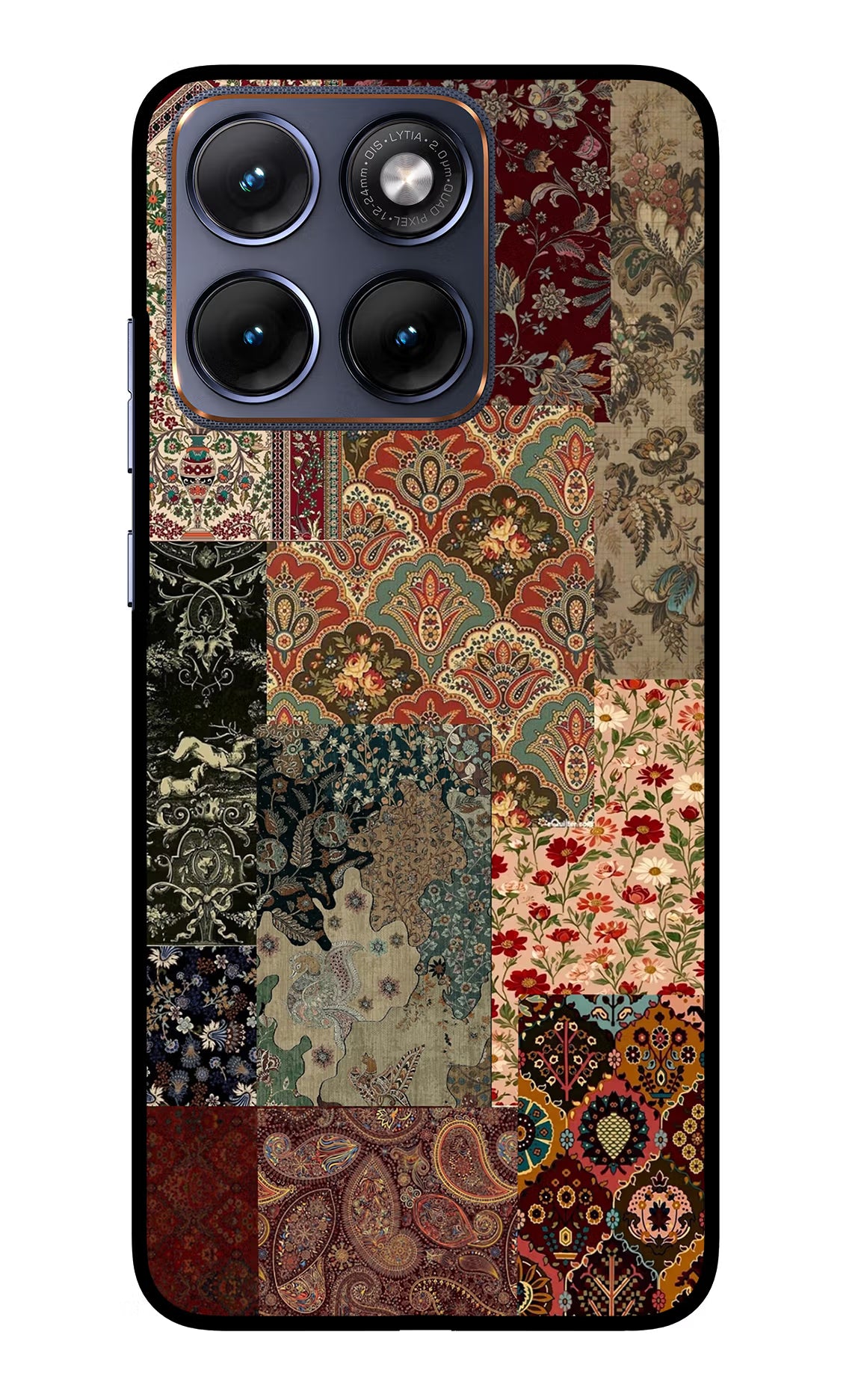 Desi Print Moto Edge 70 Fusion Glass Case