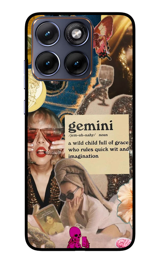 Gemini Zodiac Moto Edge 70 Fusion Glass Case