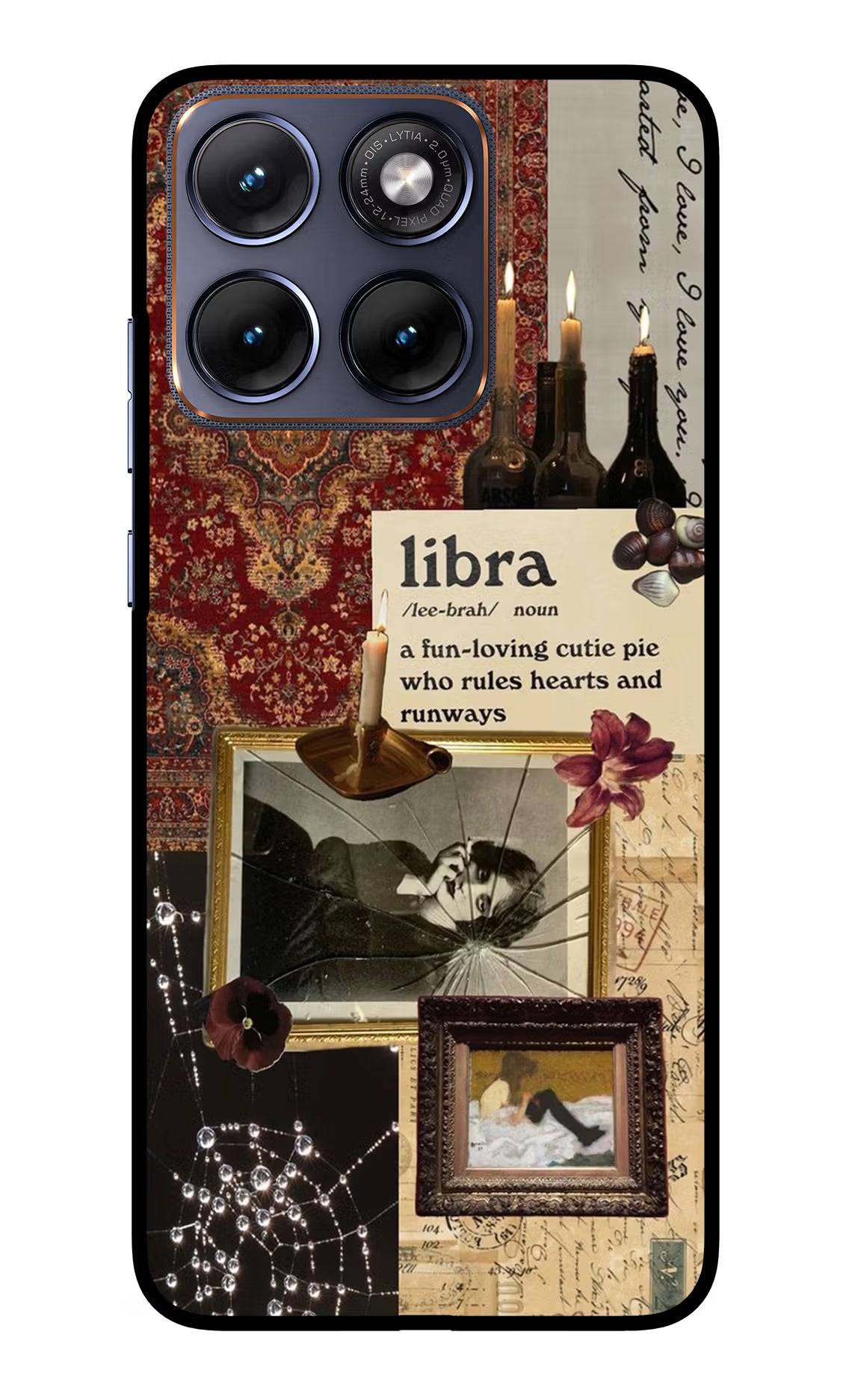 Libra Zodiac Moto Edge 70 Fusion Glass Case