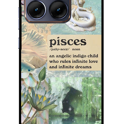 Pisces Zodiac Moto Edge 70 Fusion Glass Case