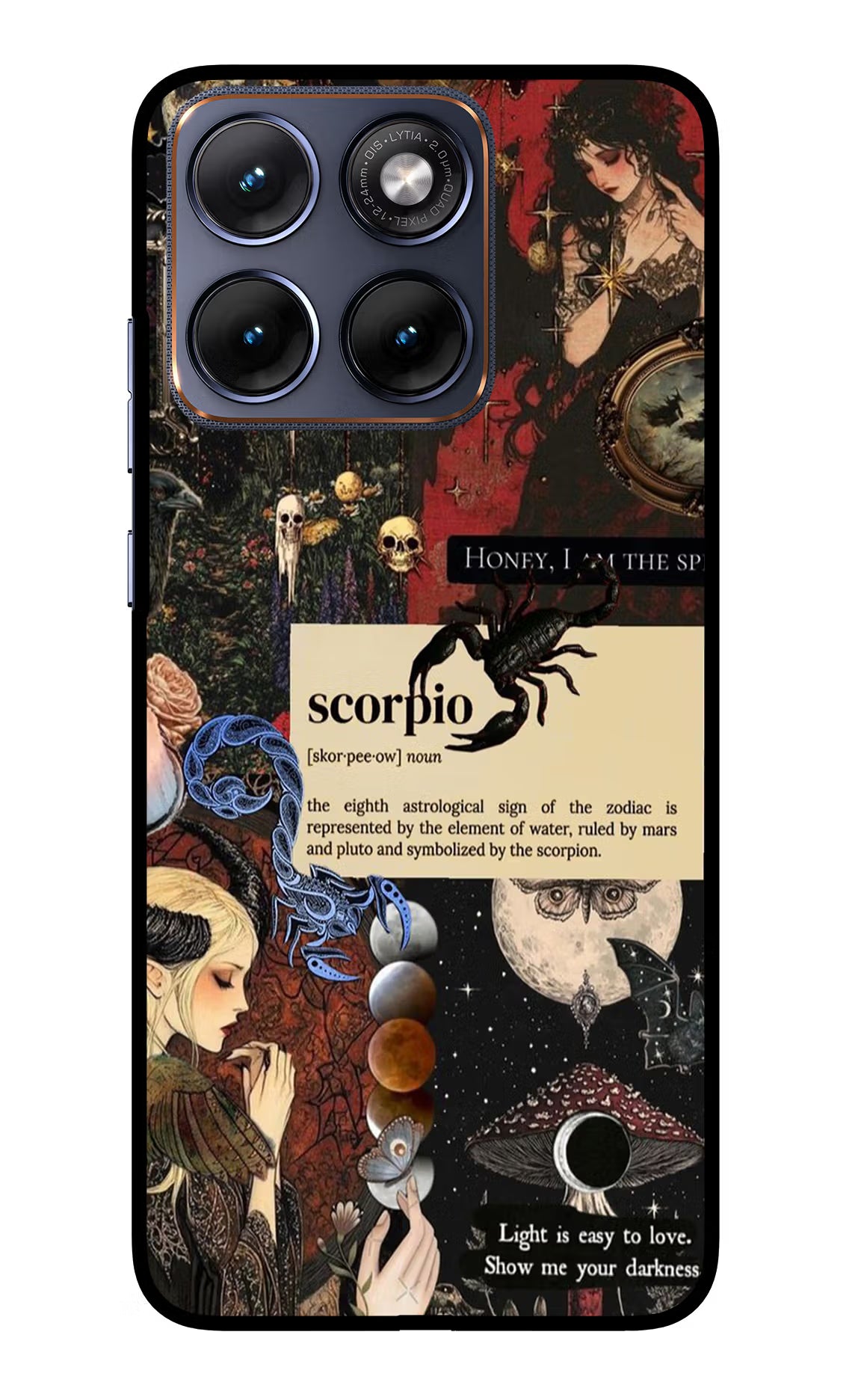Scorpio Zodiac Moto Edge 70 Fusion Glass Case