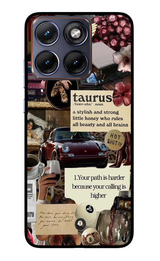 Taurus Zodiac Moto Edge 70 Fusion Glass Case