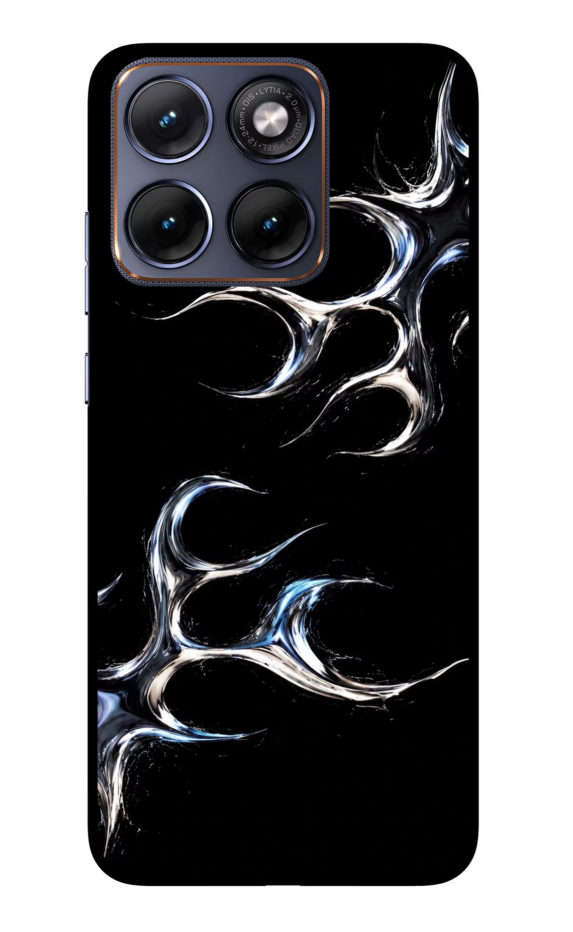 Chrome Tribal Moto Edge 70 Fusion Glass Case