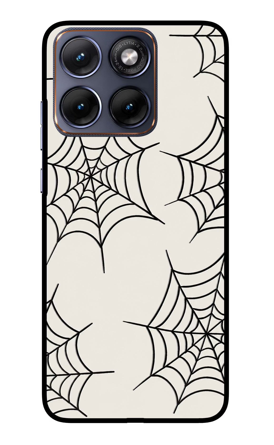 Spider Web Moto Edge 70 Fusion Glass Case