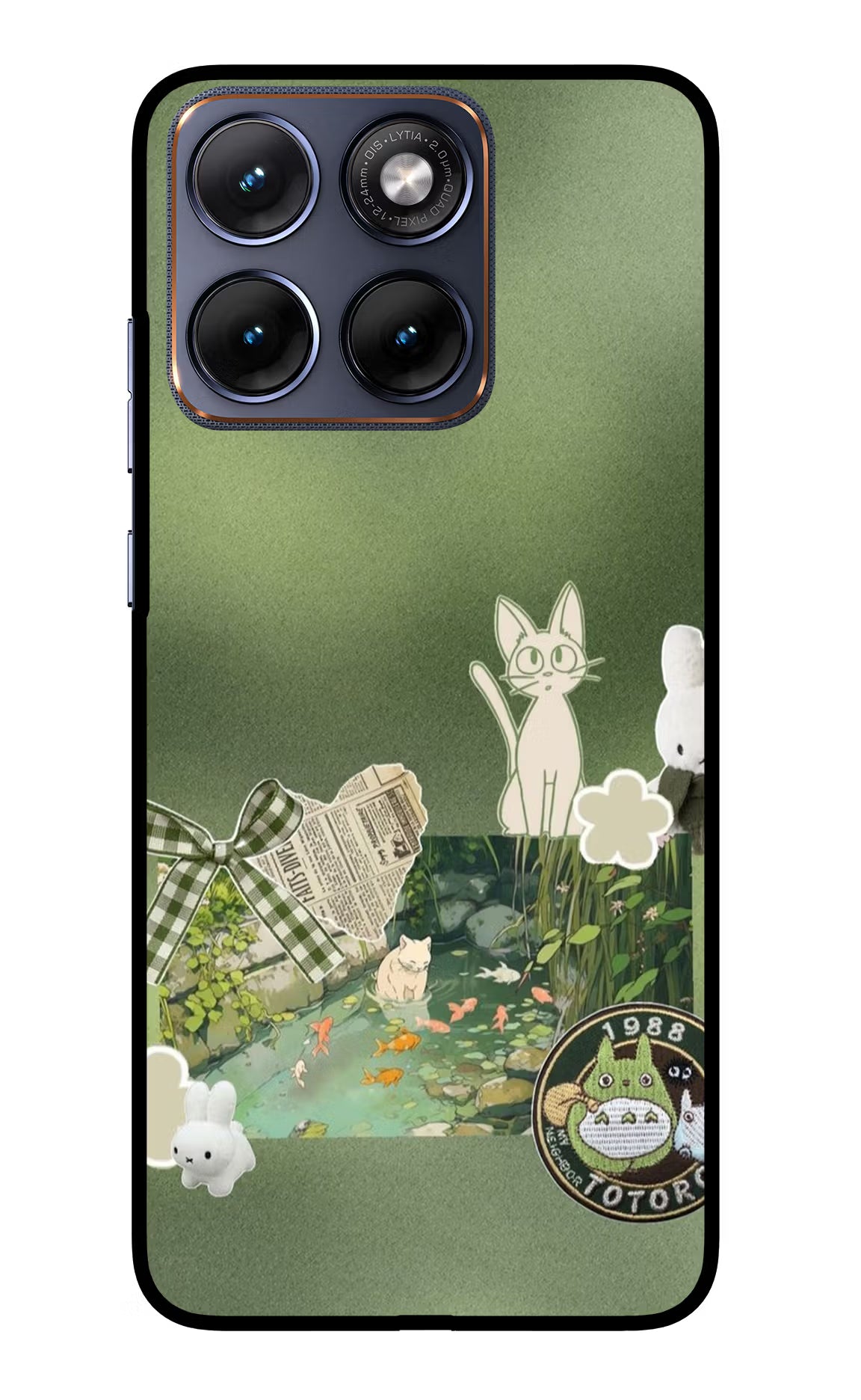 Aesthetic anime Moto Edge 70 Fusion Glass Case