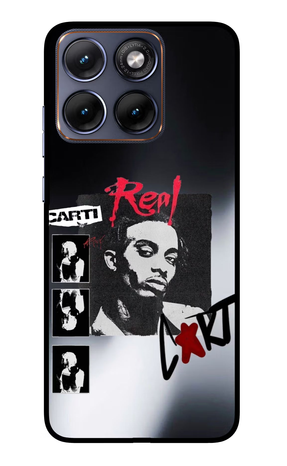 Playboi Carti Moto Edge 70 Fusion Glass Case Back Cover by Casekaro
