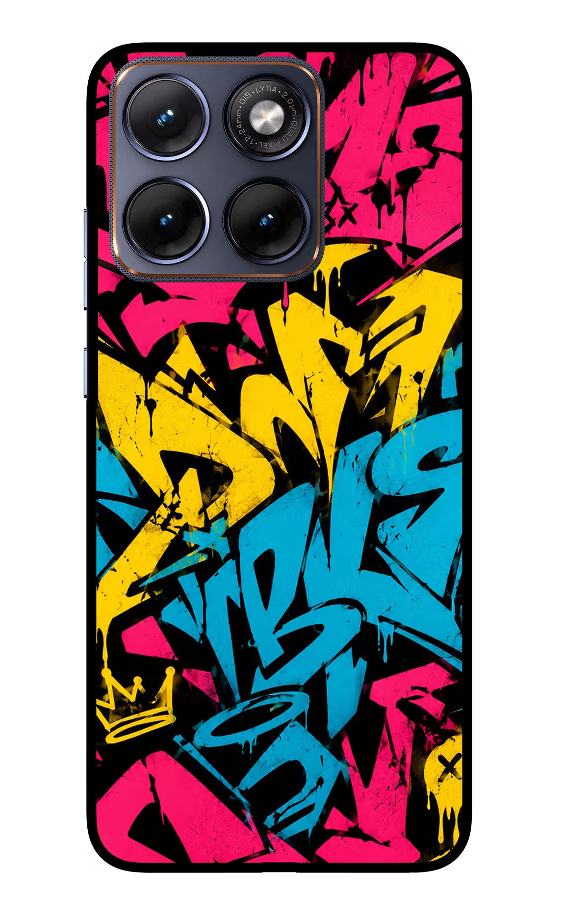Graffiti Vibe Moto Edge 70 Fusion Glass Case