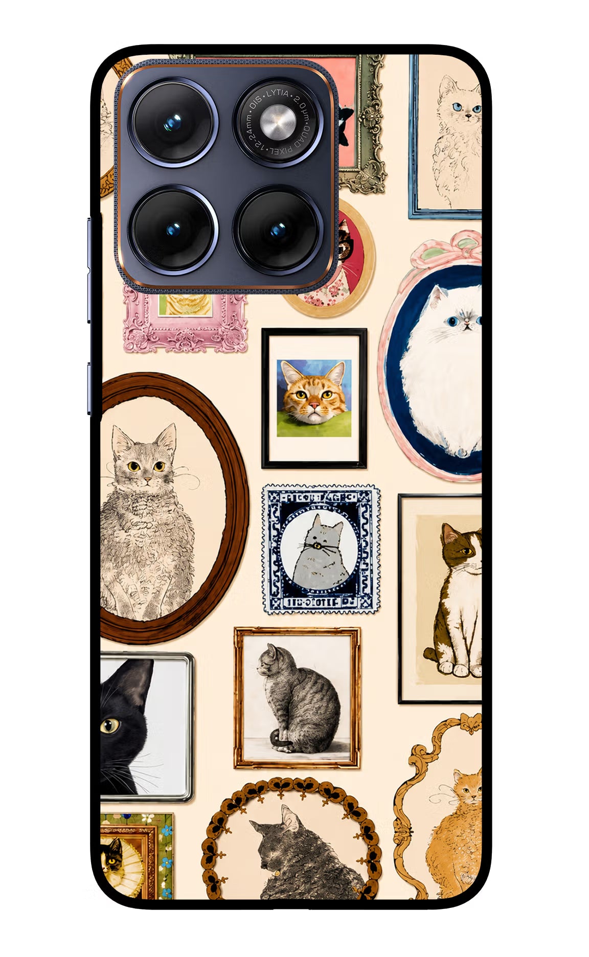Mirror Cats Moto Edge 70 Fusion Glass Case