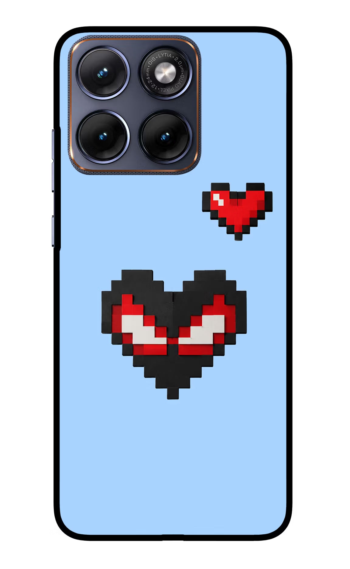 Peter Heart Moto Edge 70 Fusion Glass Case