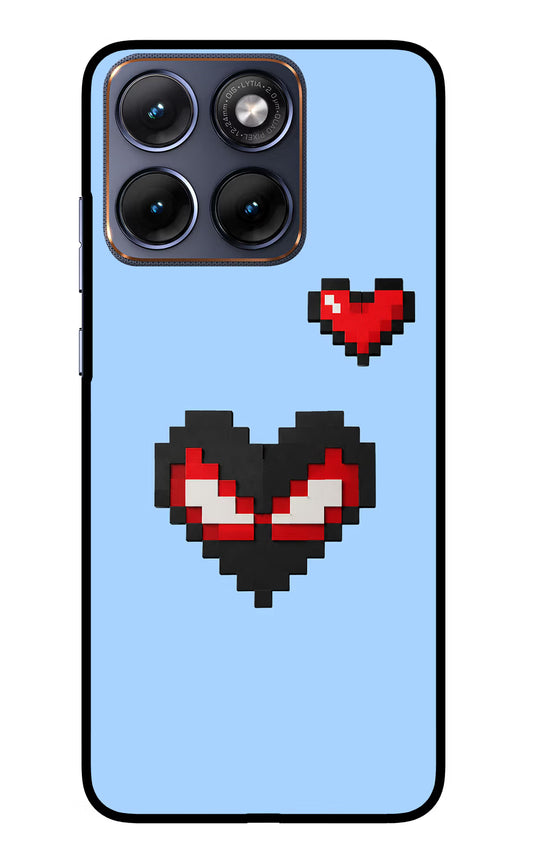 Peter Heart Moto Edge 70 Fusion Glass Case