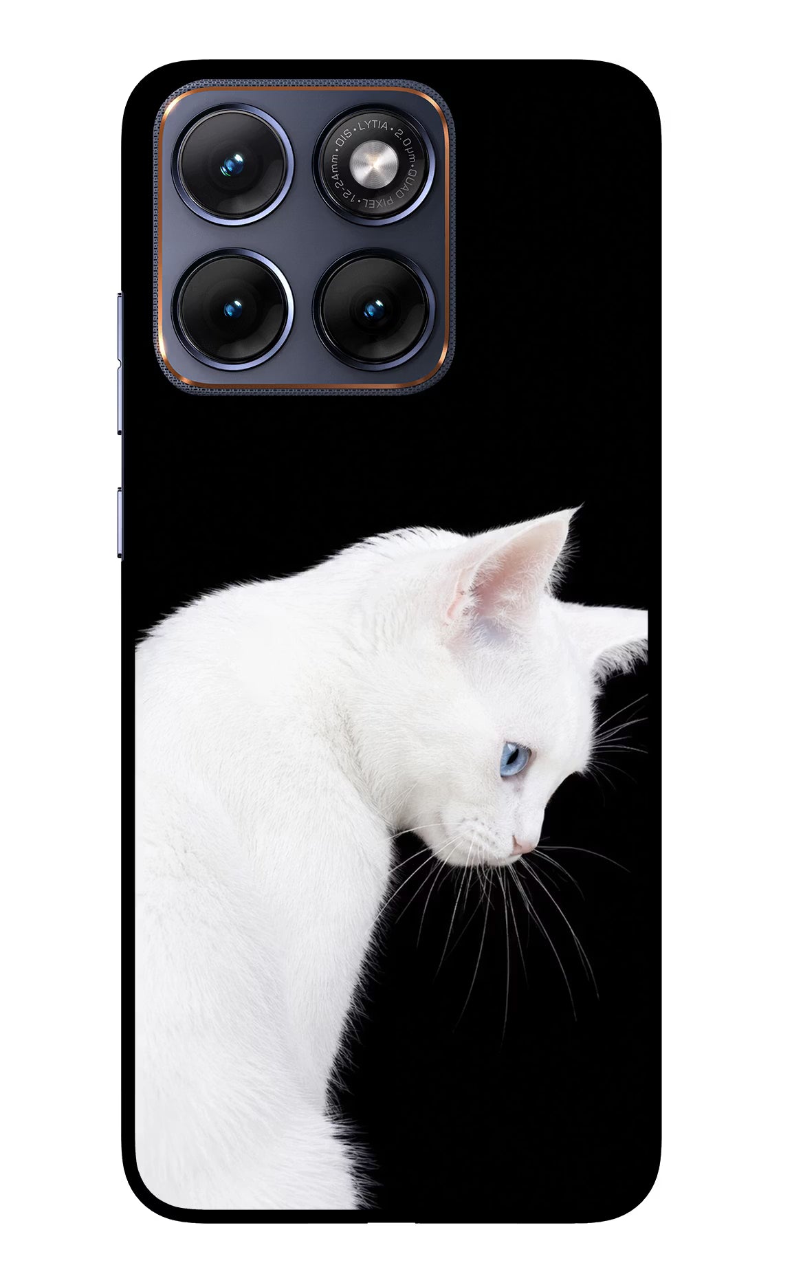 Snow Gaze Moto Edge 70 Fusion Glass Case