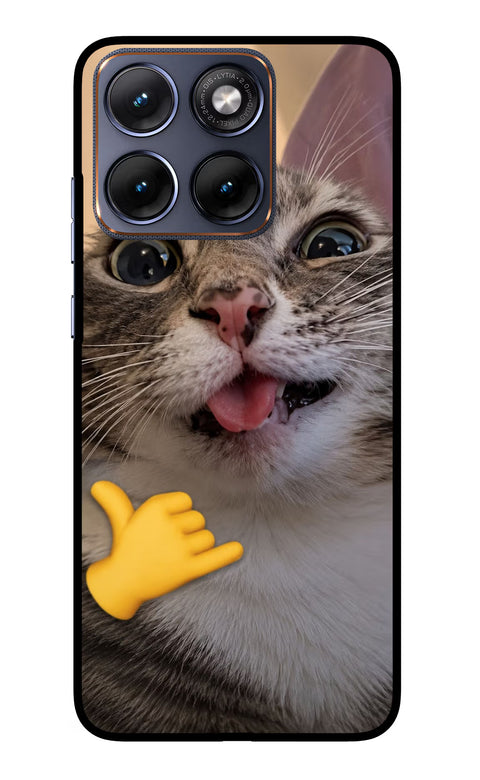 Silly Cat Call Moto Edge 70 Fusion Glass Case