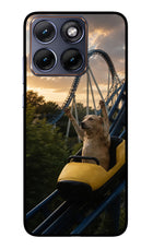 Rollercoaster Dog Moto Edge 70 Fusion Glass Case