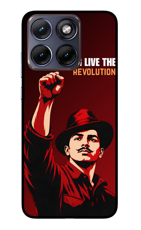 Bhagat Singh Revolution Moto Edge 70 Fusion Glass Case