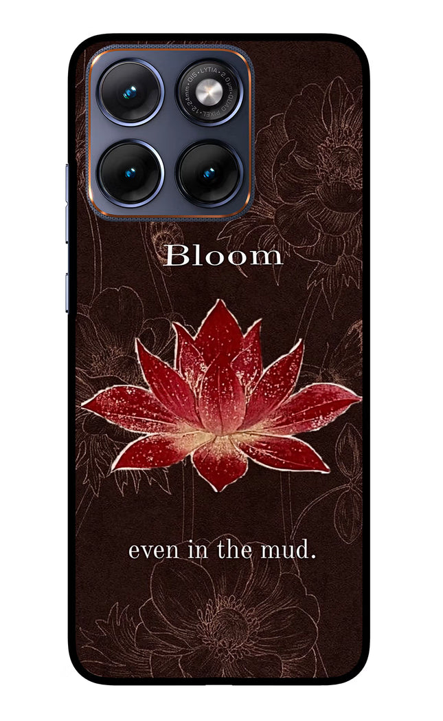 Bloom Moto Edge 70 Fusion Glass Case Back Cover by Casekaro