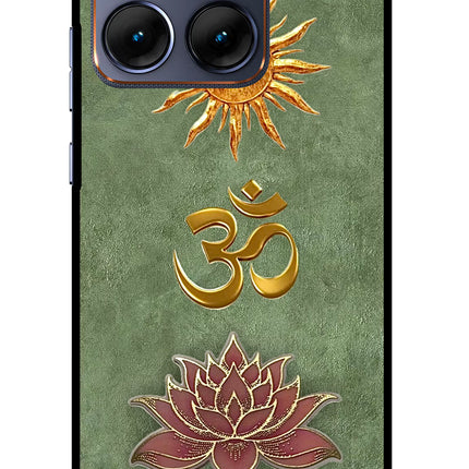Om & Lotus Moto Edge 70 Fusion Glass Case