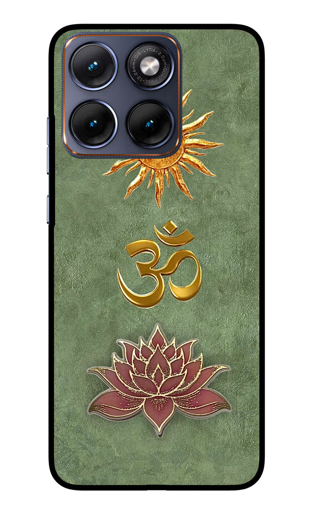 Om & Lotus Moto Edge 70 Fusion Glass Case