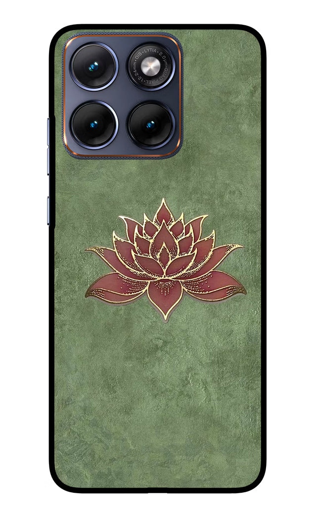 Lotus Grace Moto Edge 70 Fusion Glass Case Back Cover by Casekaro