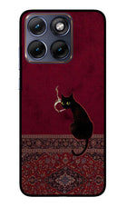 Midnight Cat Moto Edge 70 Fusion Glass Case